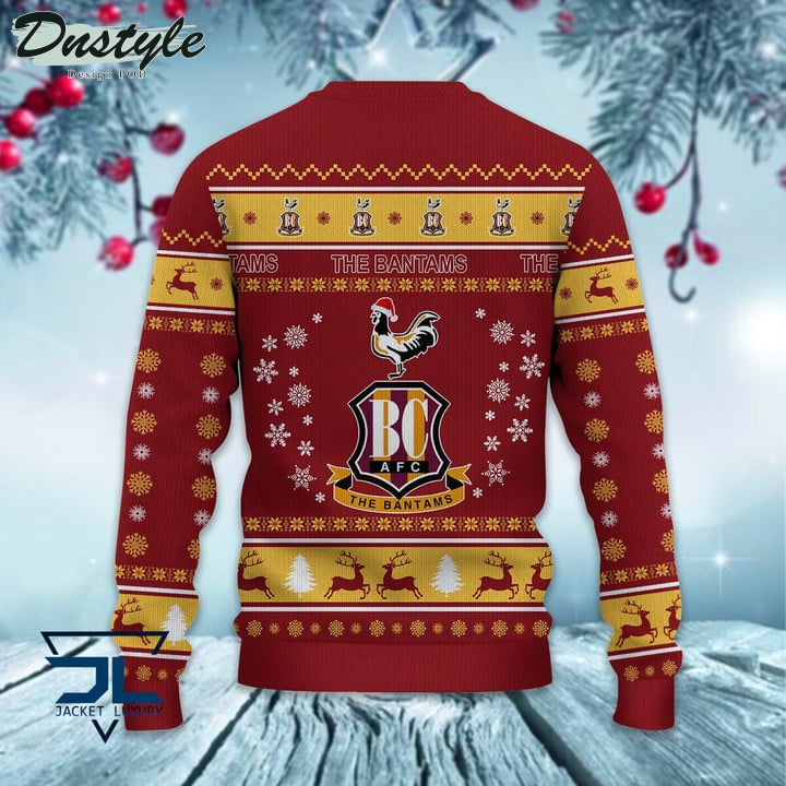 Bradford City Santa Hat Ugly Christmas Sweater