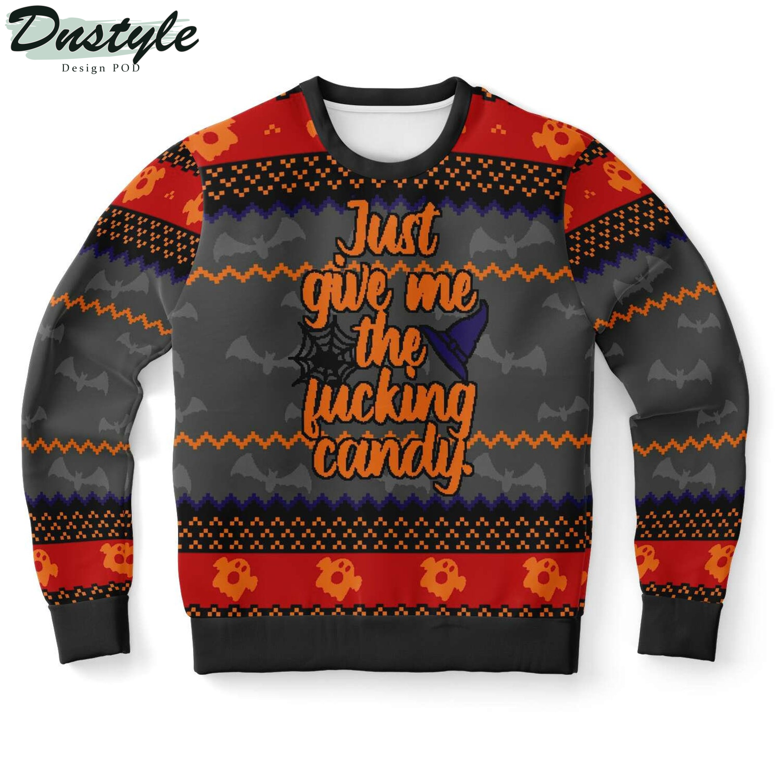 Give Me The Fuckin Candy 2022 Ugly Christmas Sweater