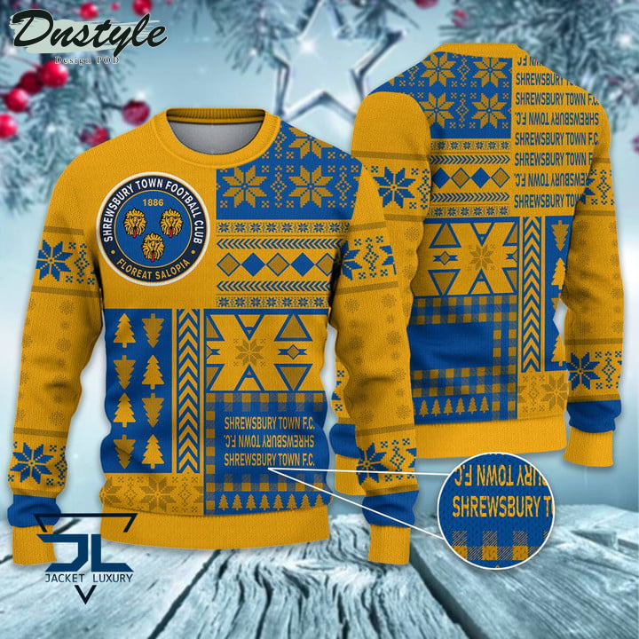 Coventry City F.C Christmas Pattern 2022 Ugly Wool Sweater