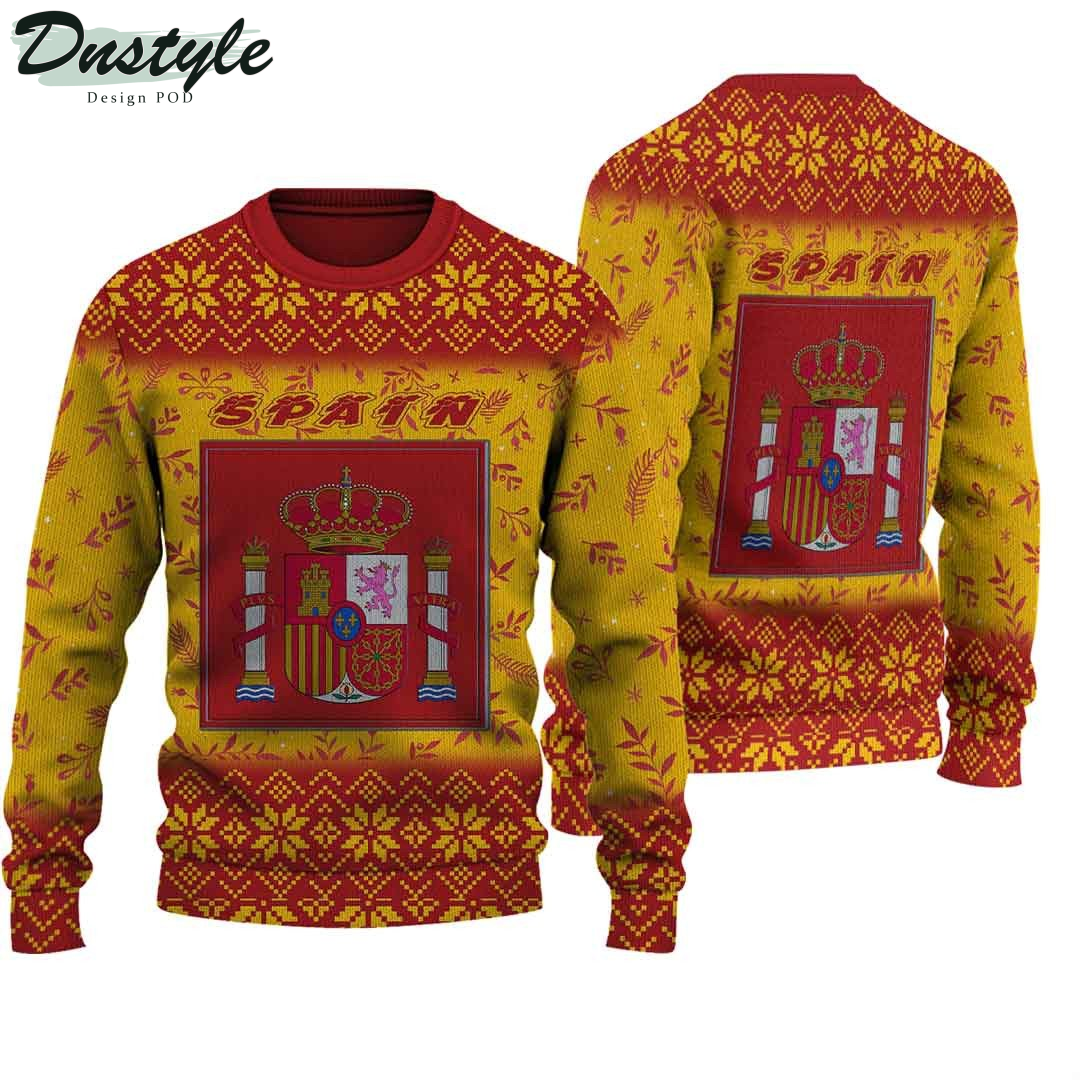 Spain Knitted Ugly Christmas Sweater