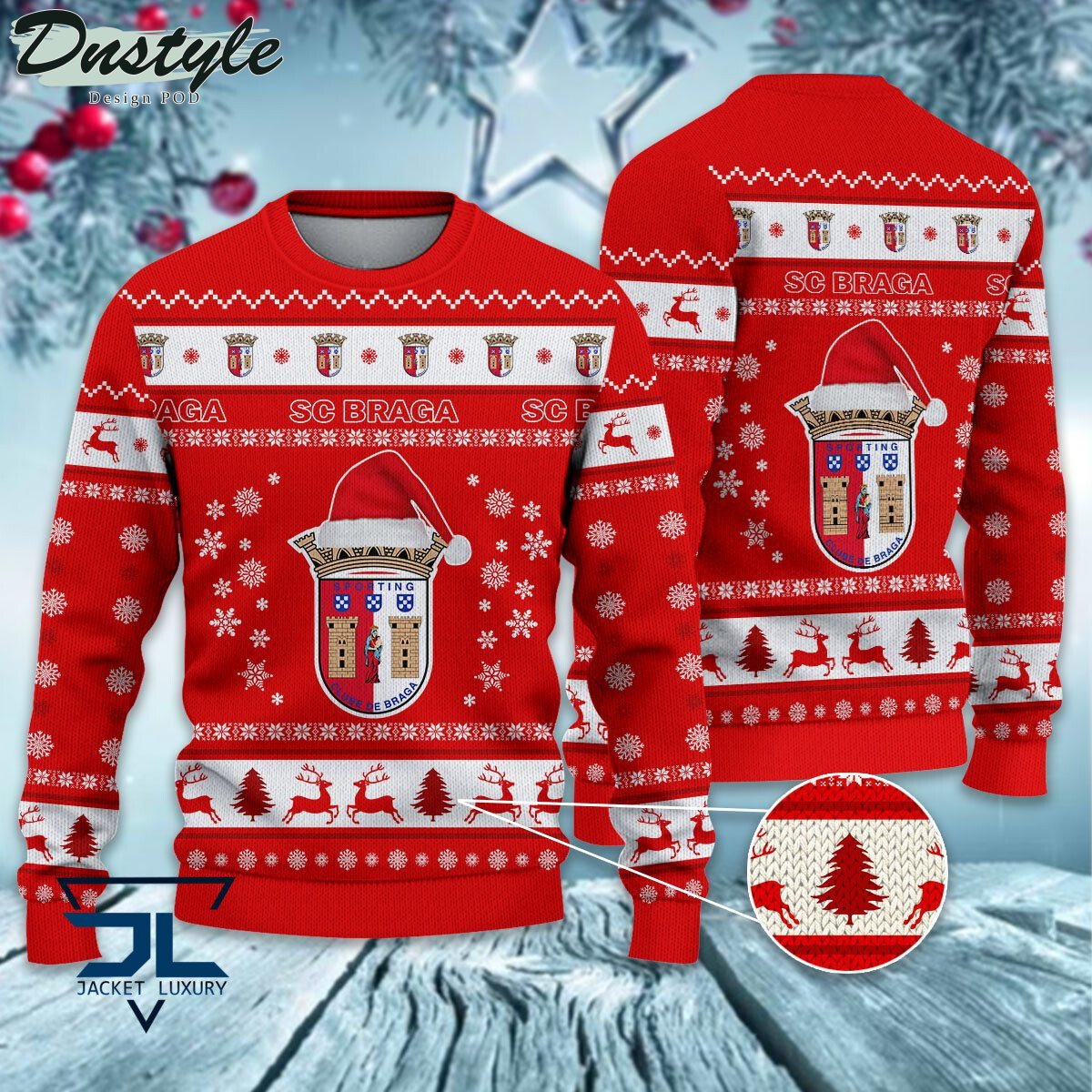 SC Braga ugly christmas sweater