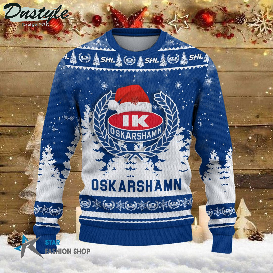 IK Oskarshamn ugly christmas sweater