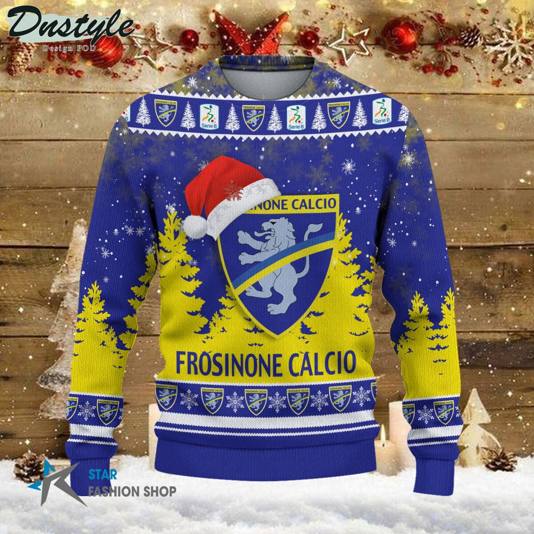 Frosinone Calcio brutto maglione natalizio