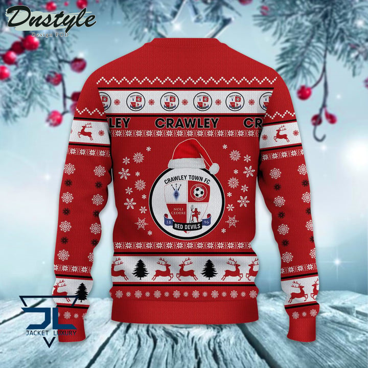 Crawley Town Santa Hat Ugly Christmas Sweater