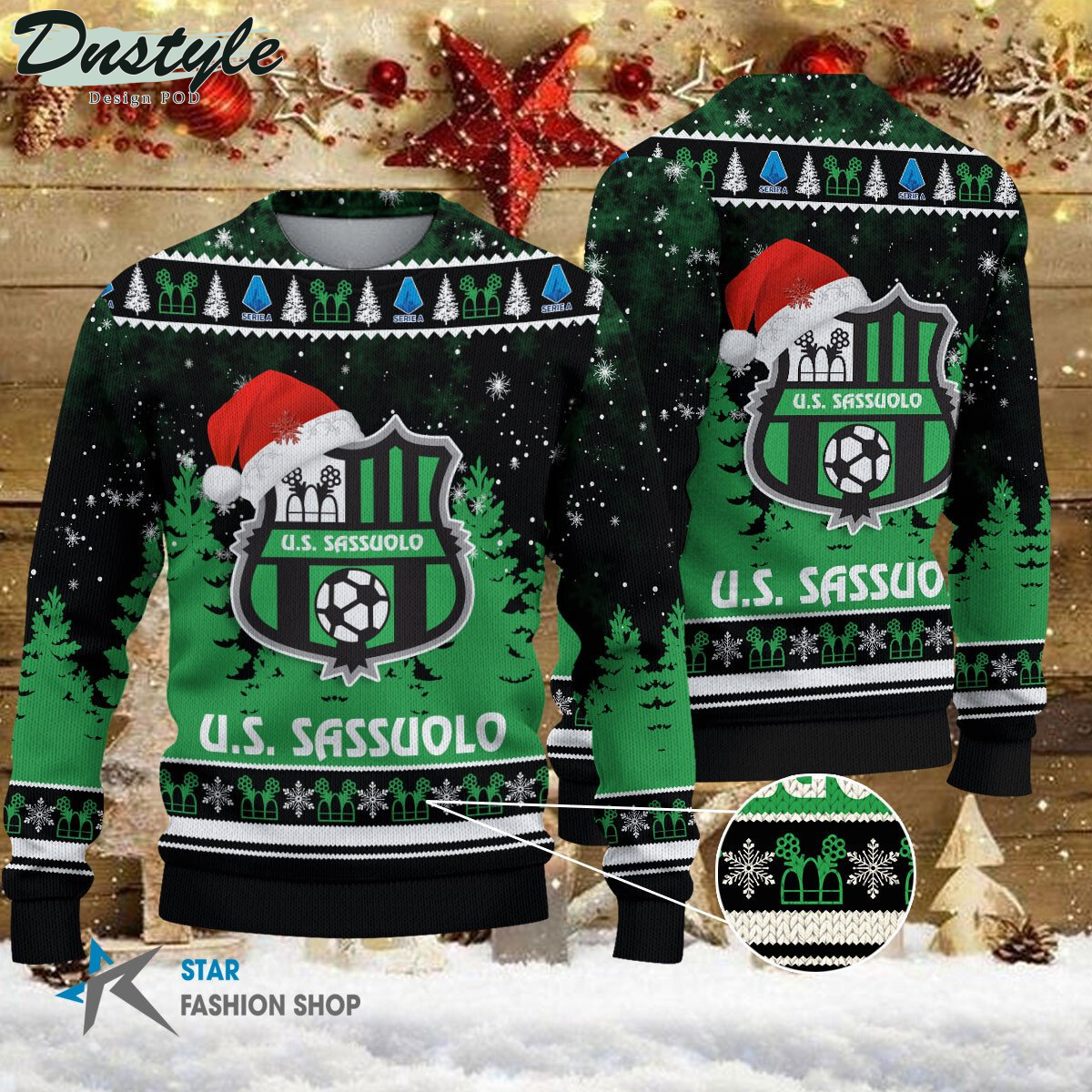 U.S. Sassuolo brutto maglione natalizio