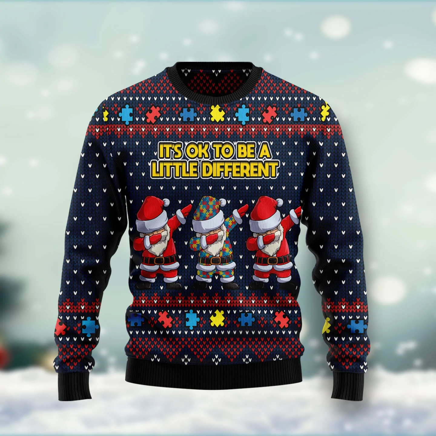 It Is Ok To Be A Little Different Ugly Christmas Sweater