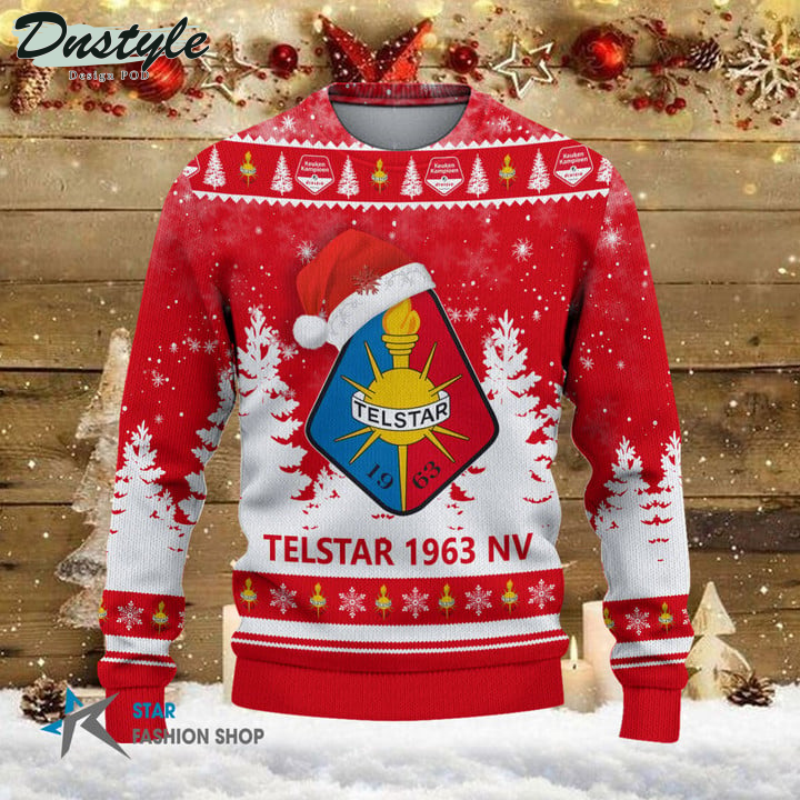 Telstar 1963 NV Santa Hat Ugly Christmas Sweater