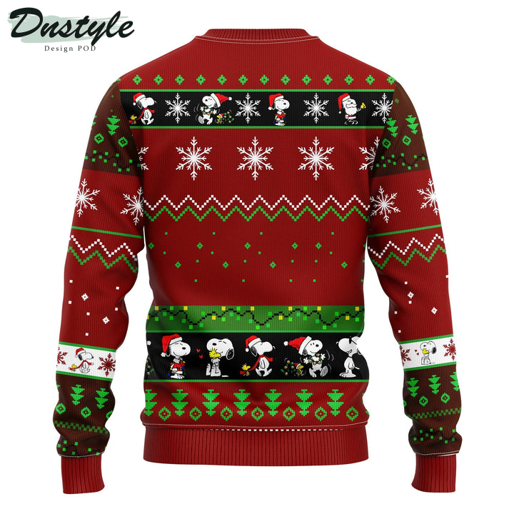 Snoopy With Presents Pattern Red Ugly Christmas Sweater