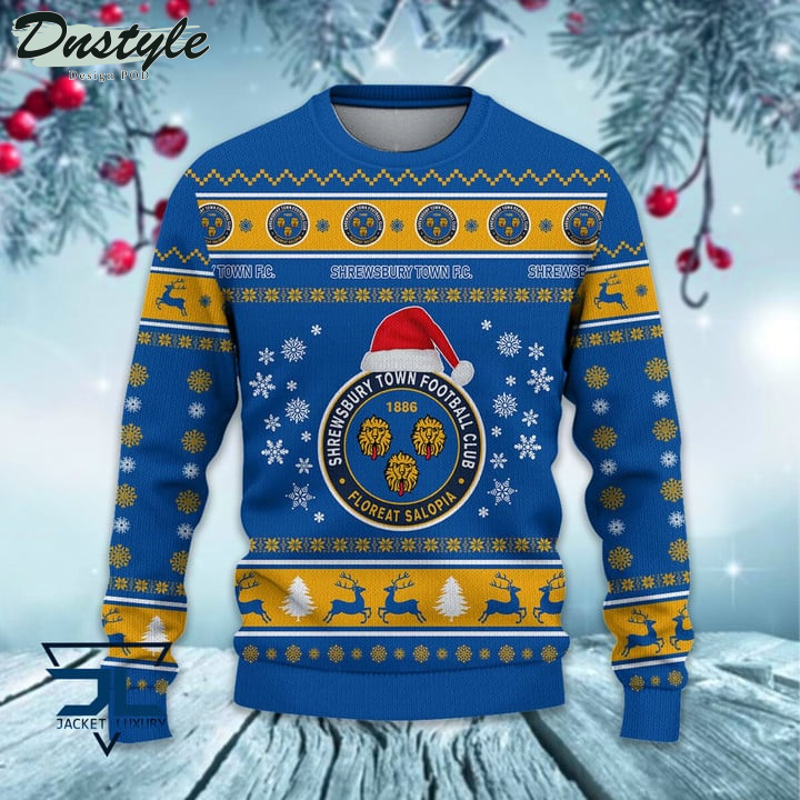 Shrewsbury Town Santa Hat Ugly Christmas Sweater