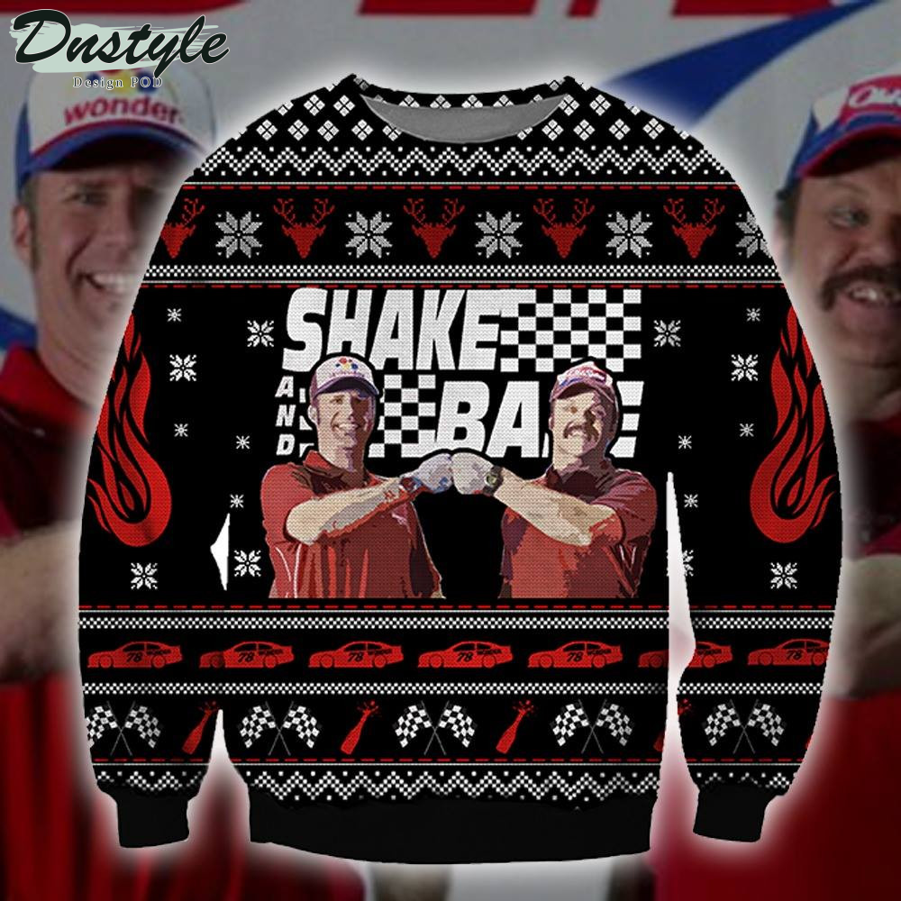 Ricky Bobby And Cal Naughton Jr. Talladega Nights Ugly Christmas Sweater