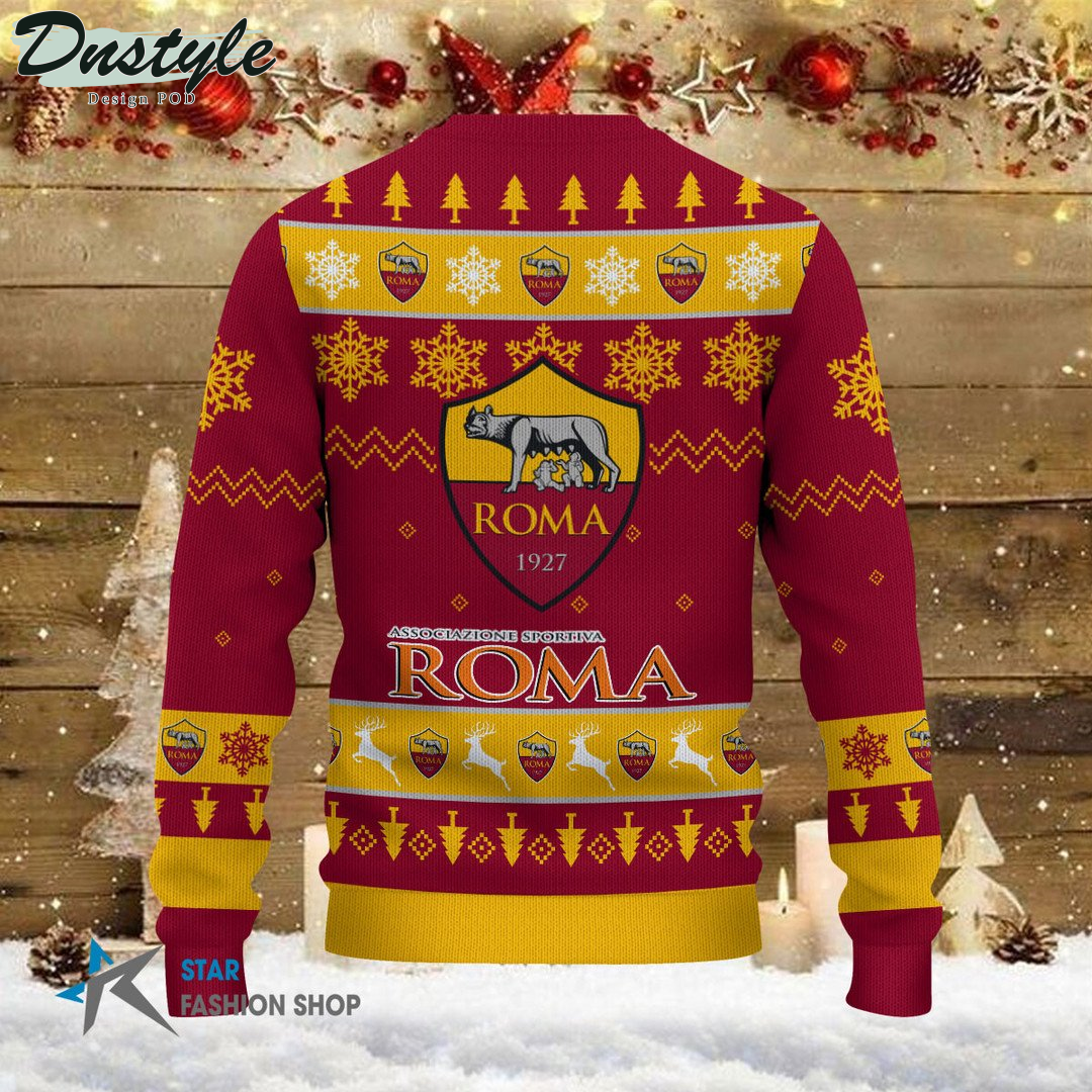 AS Roma ugly christmas sweater