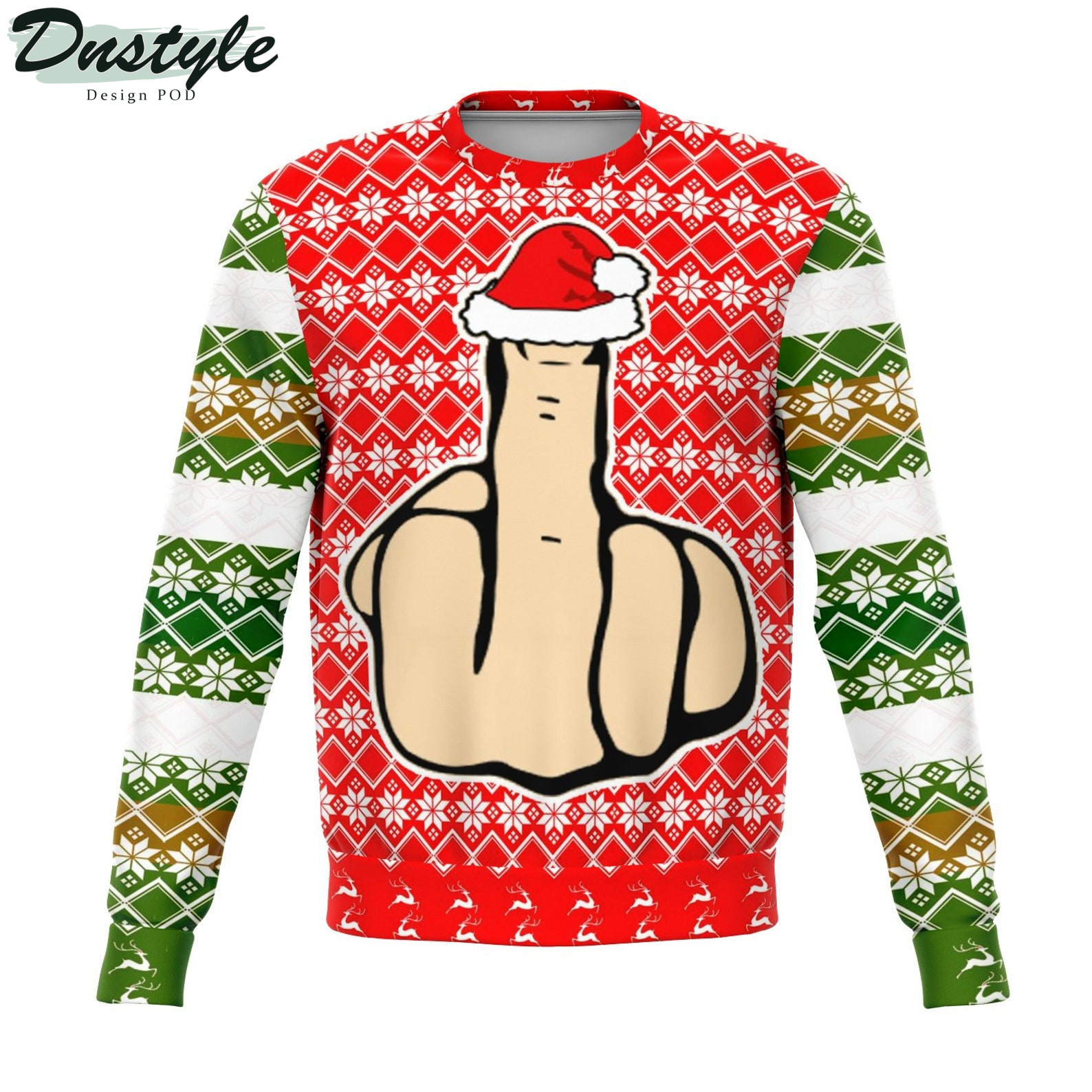 Middle Finger 2022 Ugly Christmas Sweater