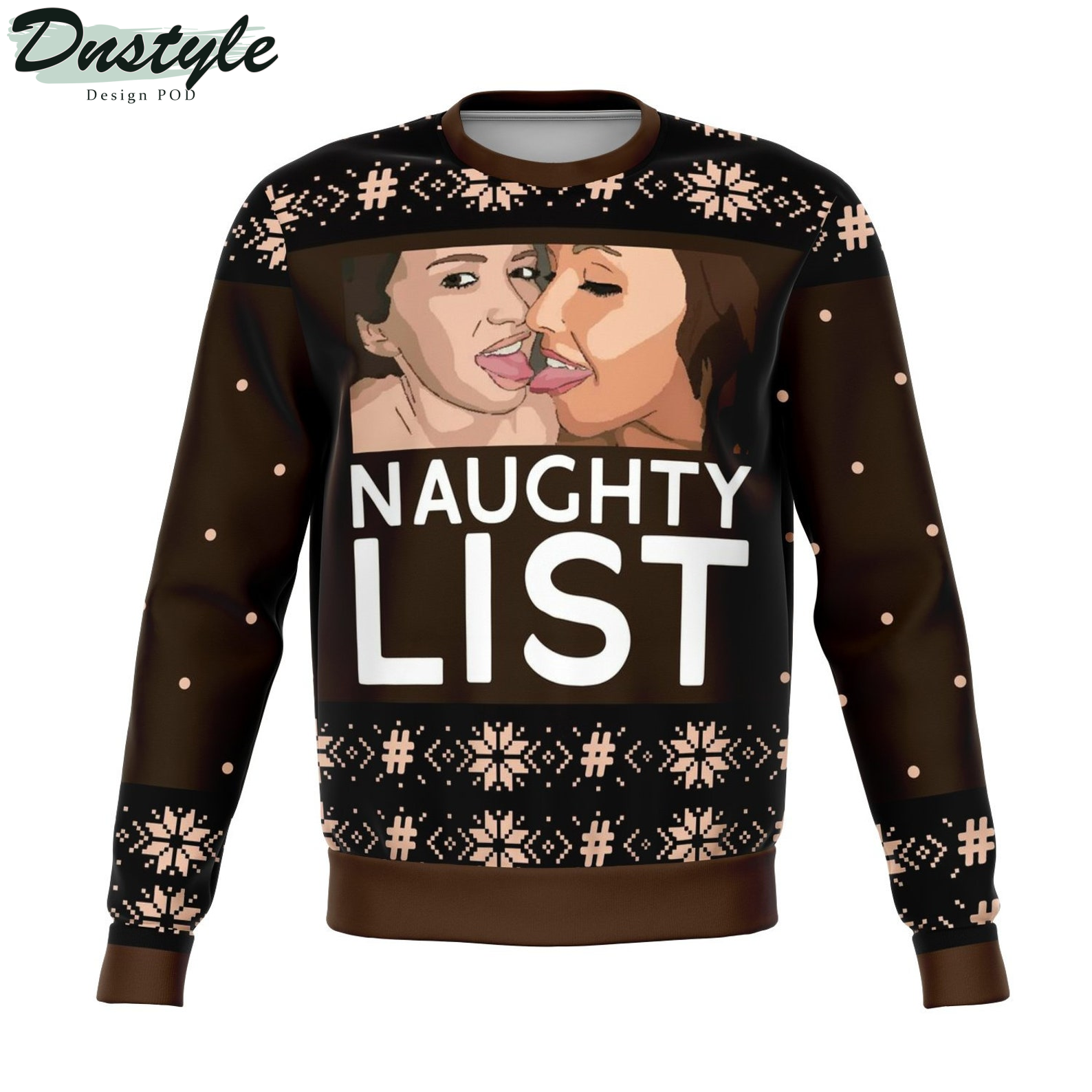 Girls Naughty List 2022 Ugly Christmas Sweater