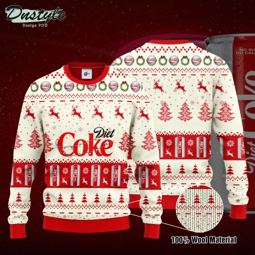 Diet Coke Santa Hat Ugly Christmas Sweater