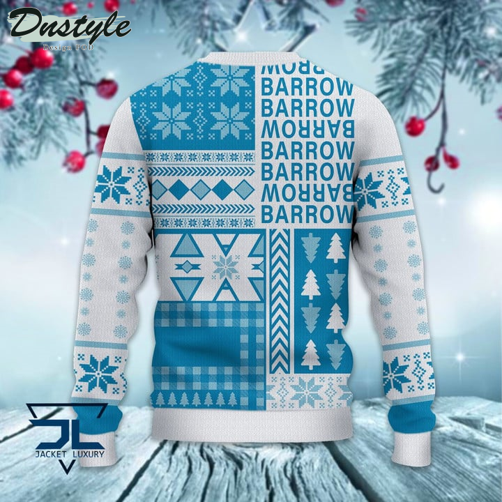 Barrow AFC Christmas Pattern 2022 Ugly Wool Sweater