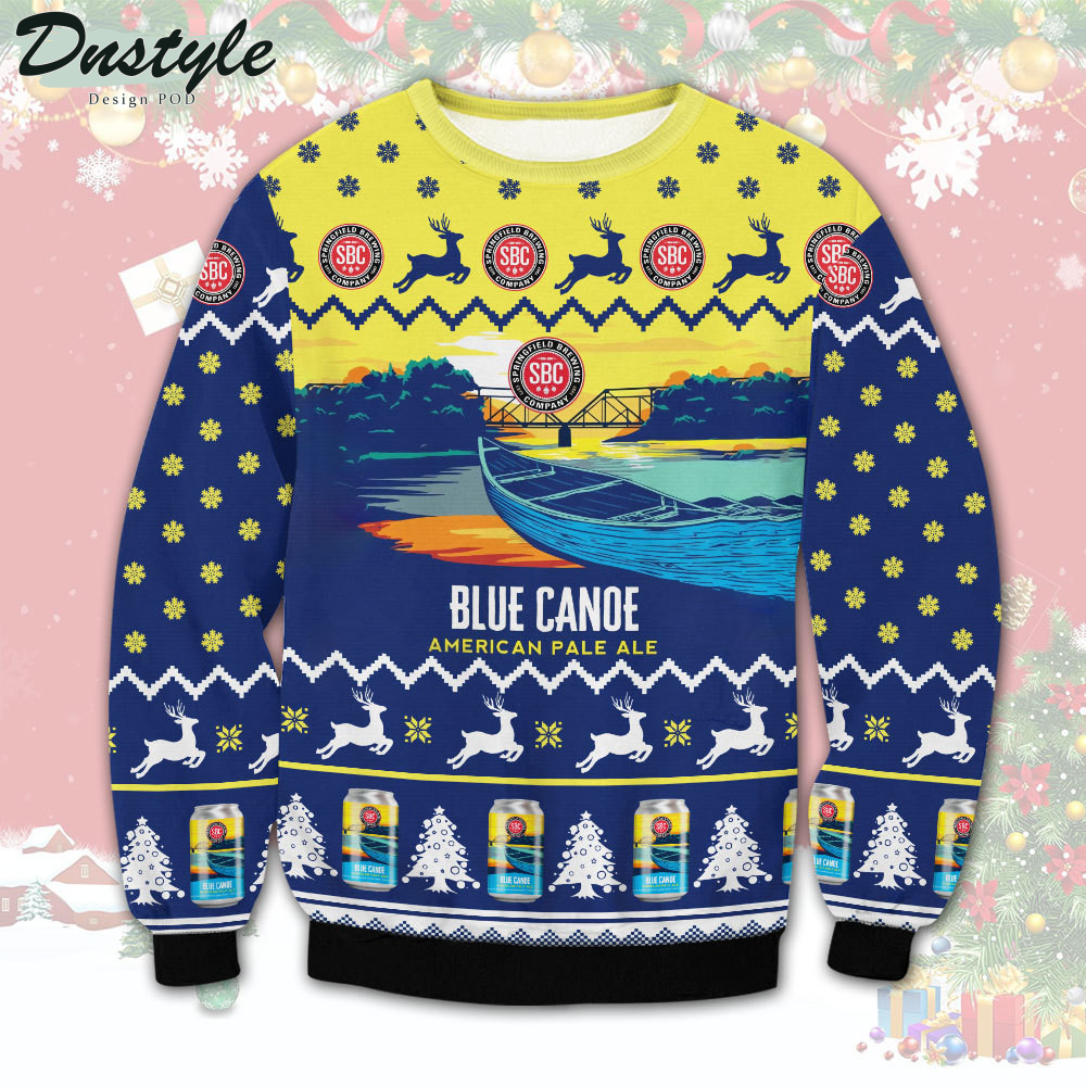 Blue Cannoe American Pale Ale Ugly Christmas Sweater