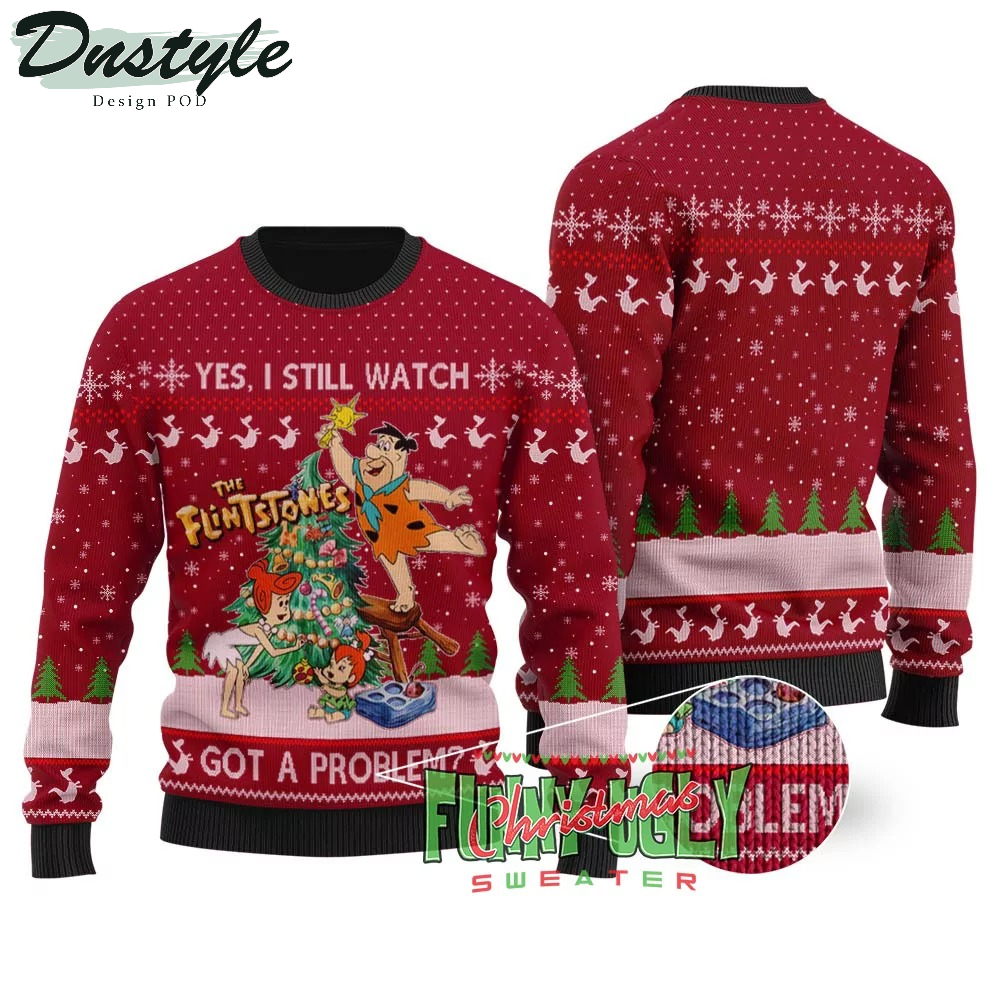 Lovely The Flintstones Ugly Christmas Sweater