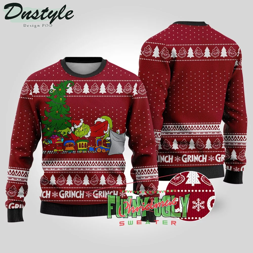 Stealing Gift Grinch Ugly Christmas Sweater