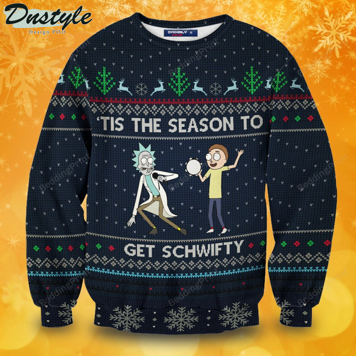 Tis The Season Get Schwifty Ugly Christmas Sweater