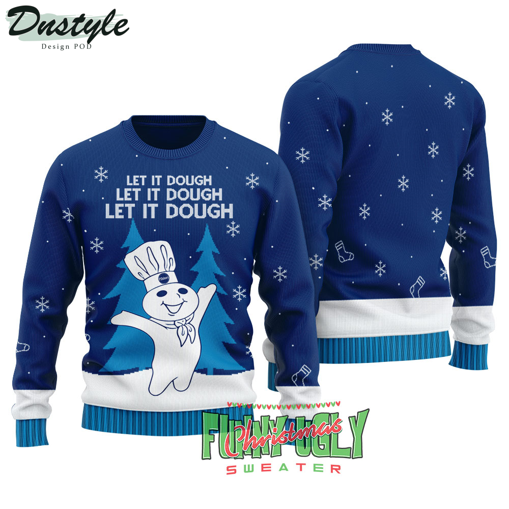 Doughboy Let It Dough Ugly Christmas Sweater