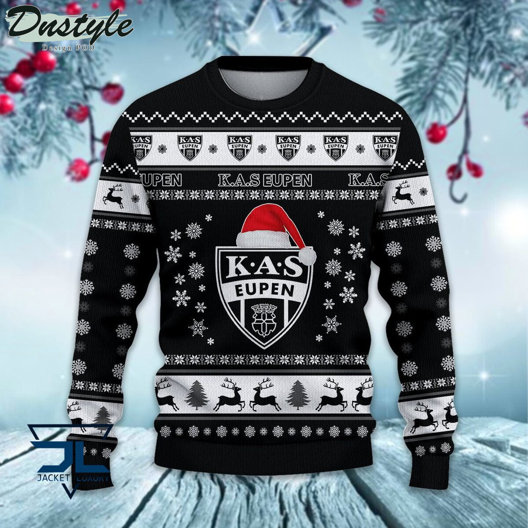 K.A.S. Eupen santa hat ugly christmas sweater