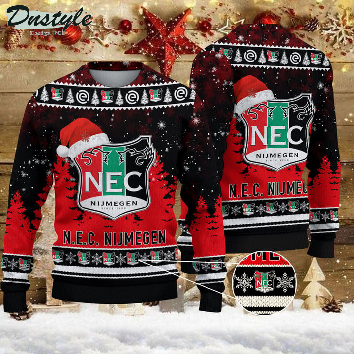 N.E.C. Nijmegen Santa Hat Ugly Christmas Sweater