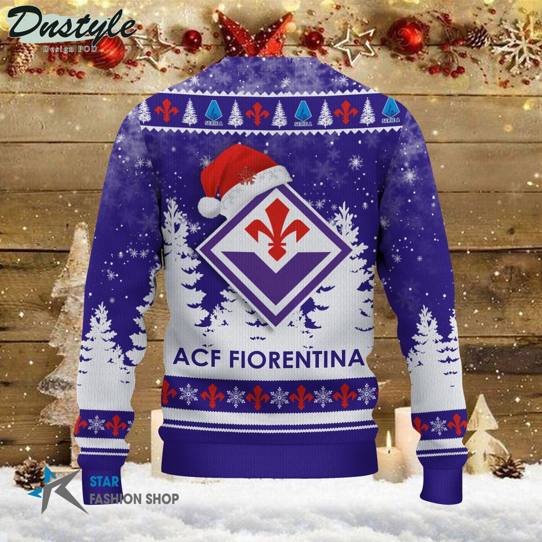 ACF Fiorentina brutto maglione natalizio