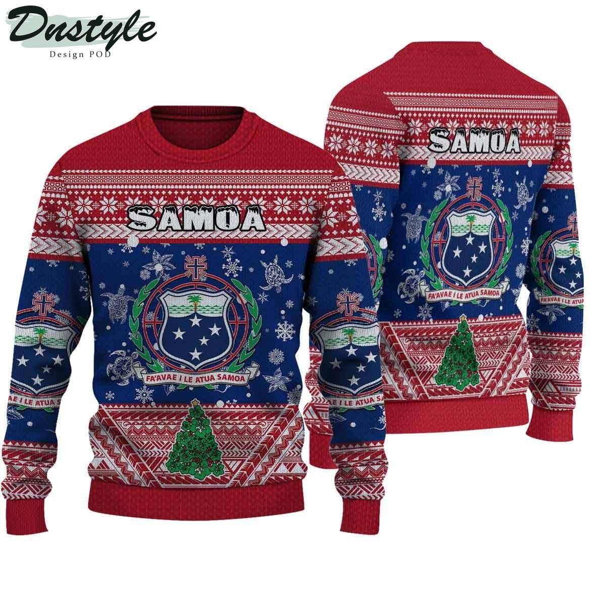 Samoa ugly christmas sweater