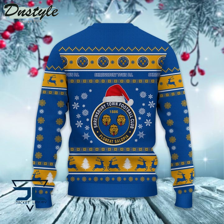 Shrewsbury Town Santa Hat Ugly Christmas Sweater