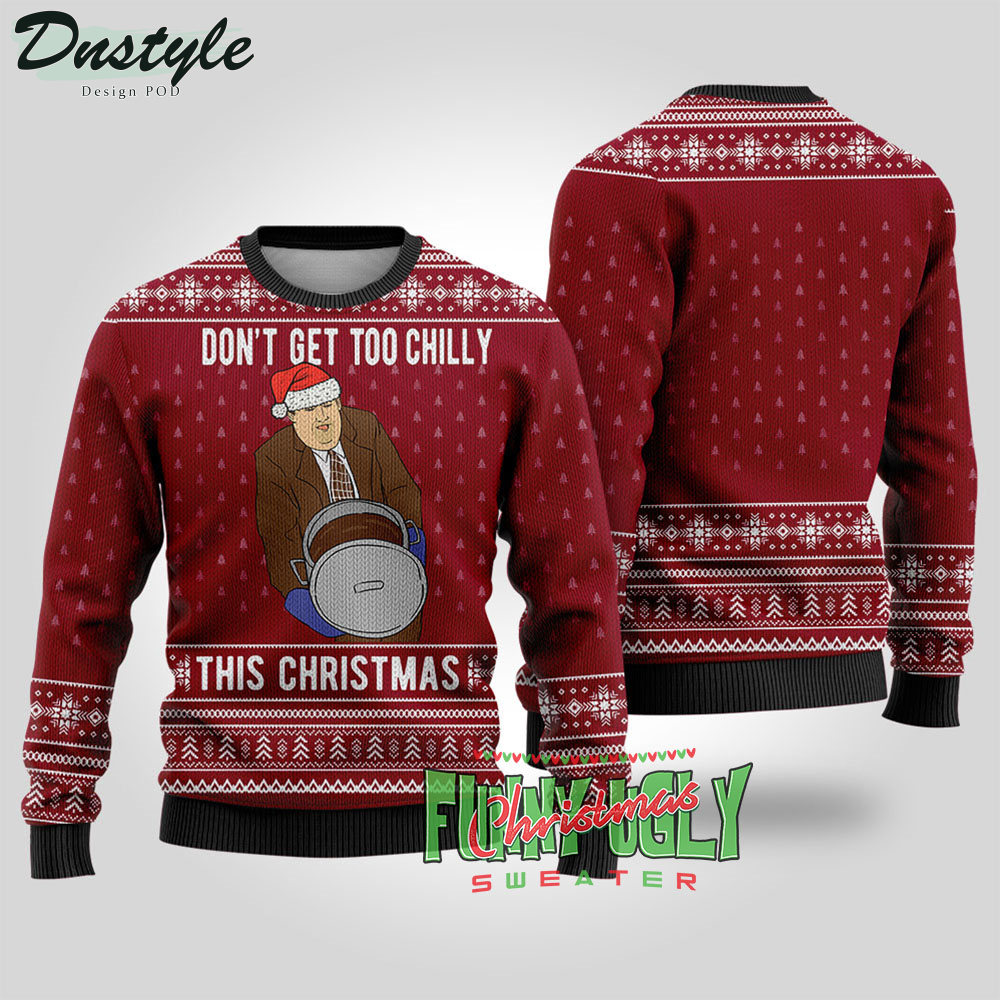 Don't Get Too Chilly Kevin Malone The Office MovieUgly Christmas Sweater