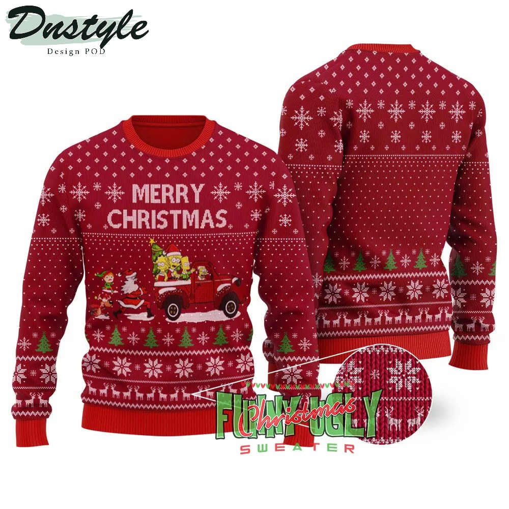 The Simpsons Merry Christmas Ugly Sweater