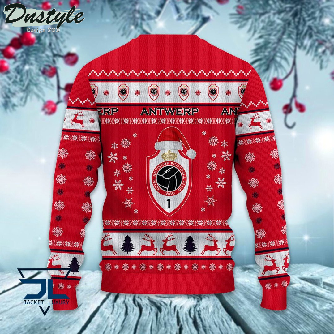 Royal Antwerp F.C santa hat ugly christmas sweater