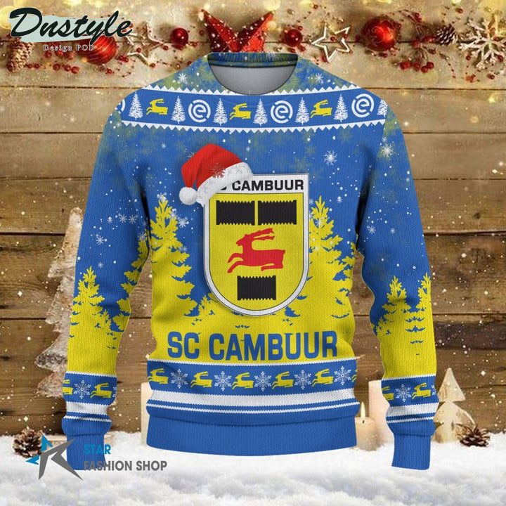 SC Cambuur Santa Hat Ugly Christmas Sweater