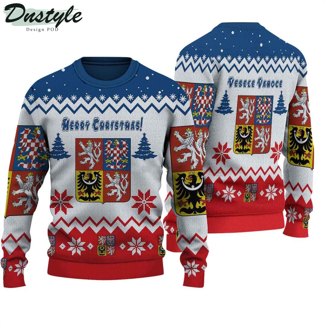 Czech Republic Knitted Ugly Christmas Sweater