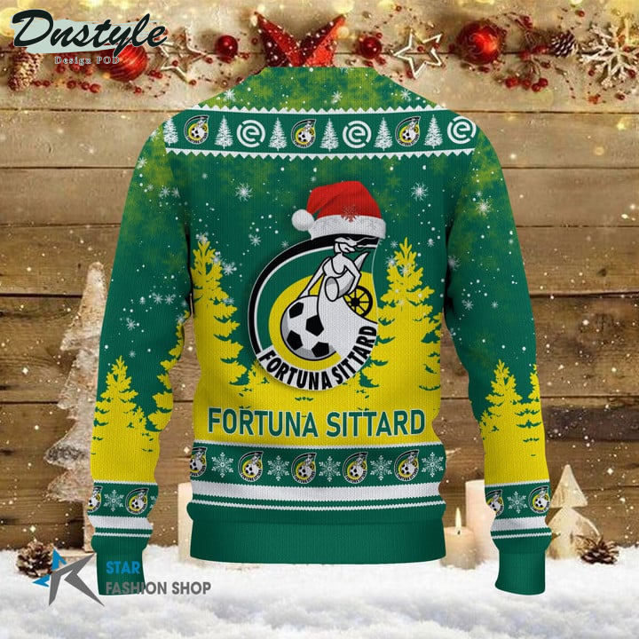 Fortuna Sittard Santa Hat Ugly Christmas Sweater
