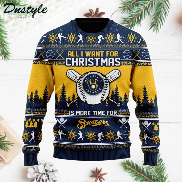 All I want for christmas is more time for Brewers ugly sweater