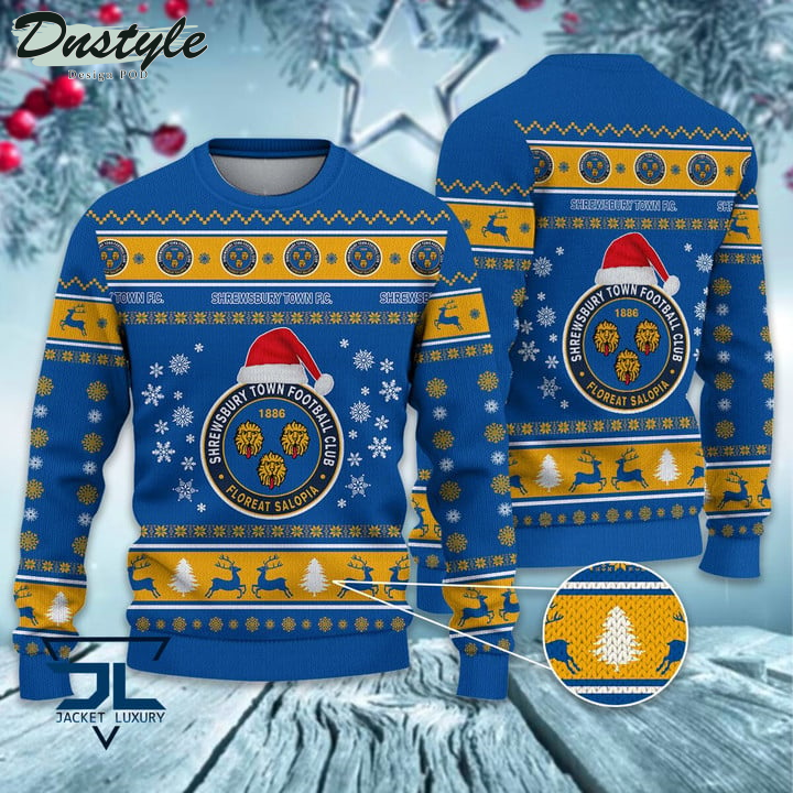 Shrewsbury Town Santa Hat Ugly Christmas Sweater