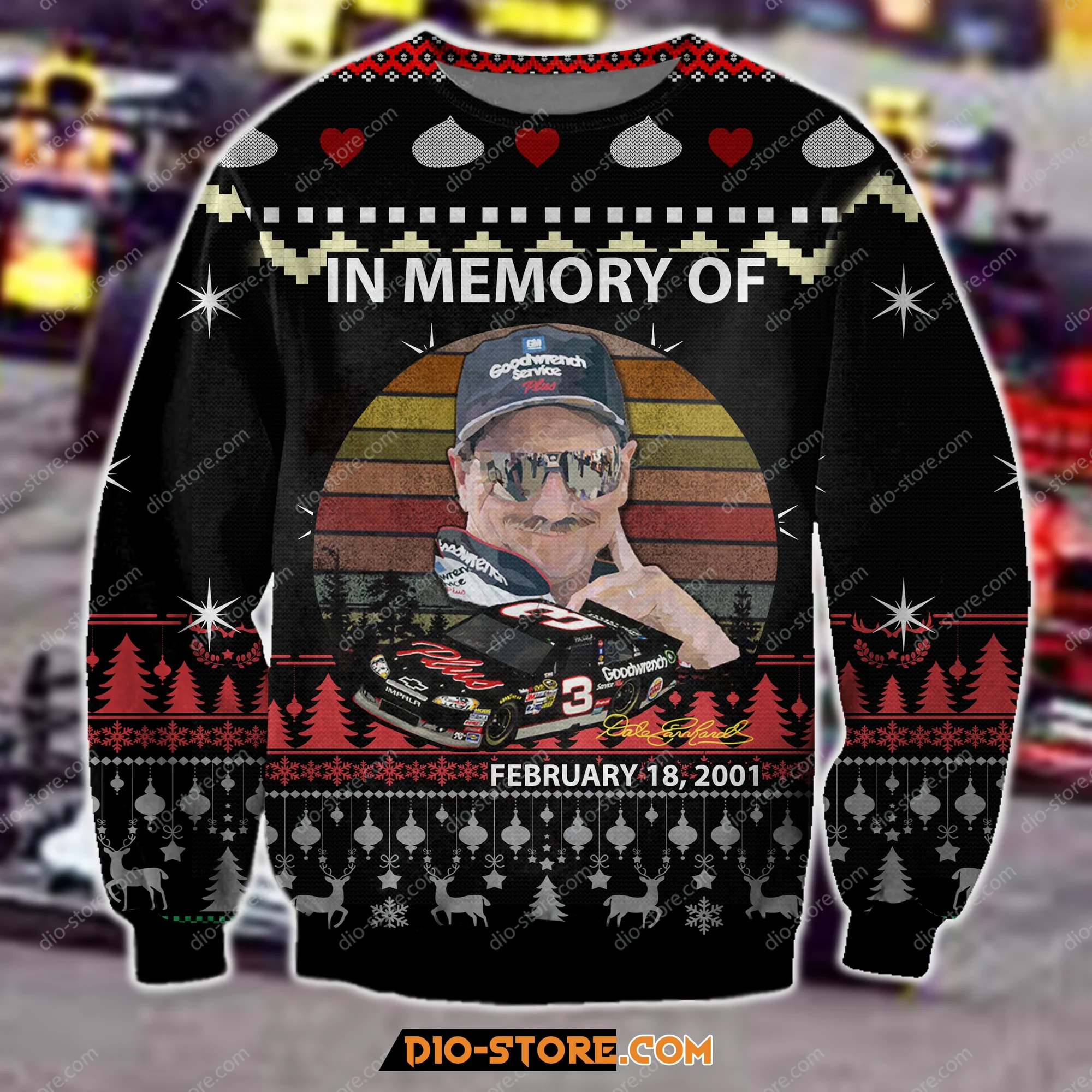 Dale Earnhardt Ugly Christmas Sweater
