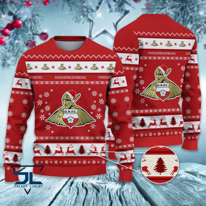 Rochdale AFC santa hat ugly christmas sweater
