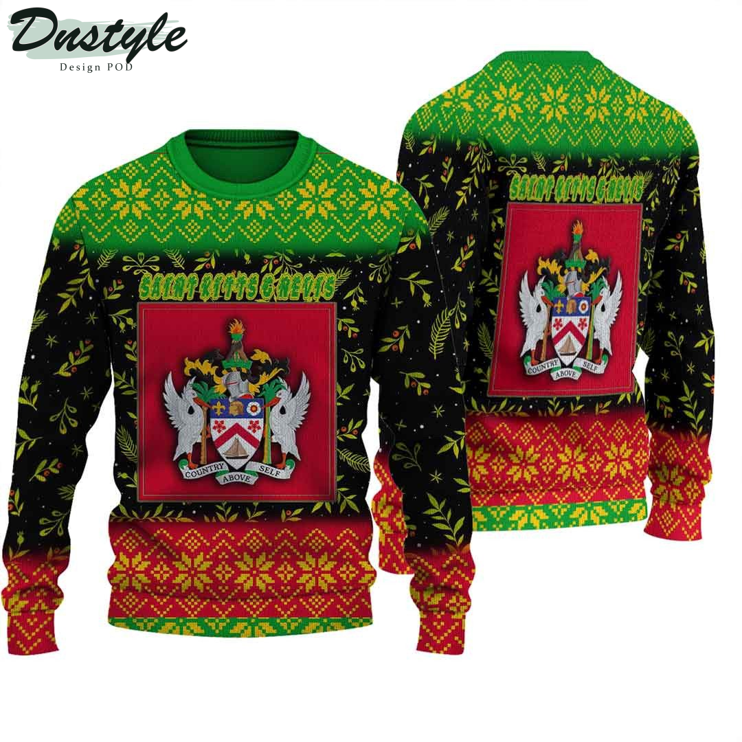Saint Kitts and Nevis Knitted Ugly Christmas Sweater