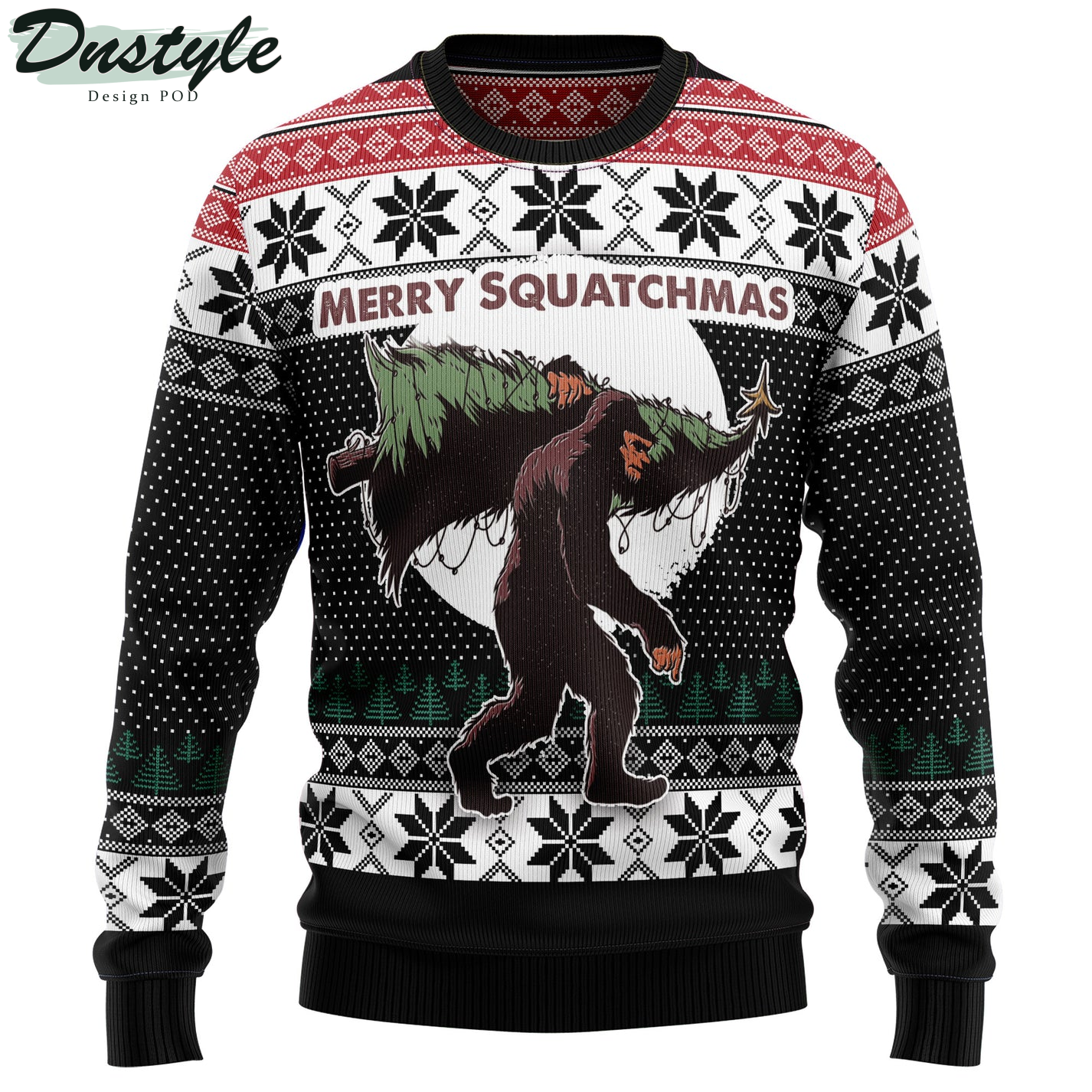 Golfer Santa Ugly Christmas Sweater