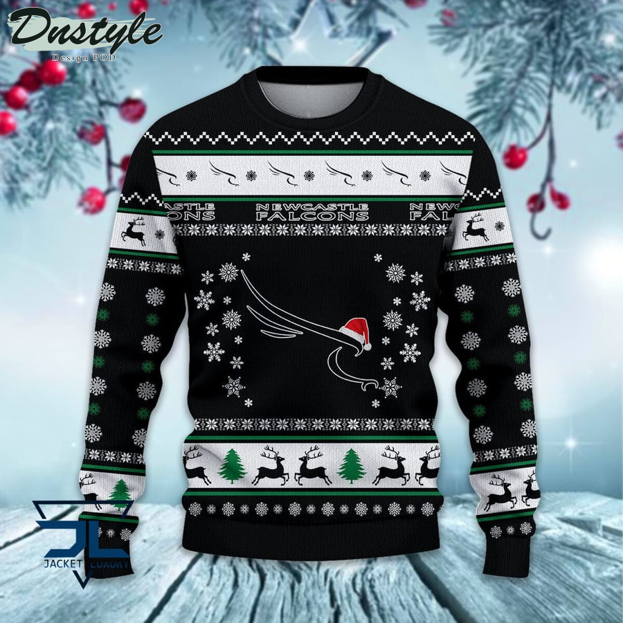 Newcastle Falcons ugly christmas sweater