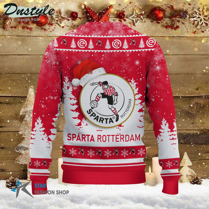 Sparta Rotterdam Santa Hat Ugly Christmas Sweater