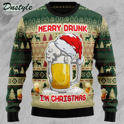 Merry Drunk I'm Christmas Ugly Sweater 2
