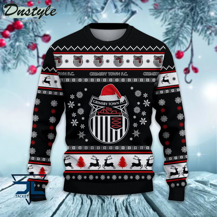 Grimsby Town Santa Hat Ugly Christmas Sweater