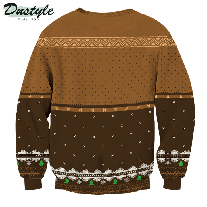 Star Wars I'd Rather Kiss A Wookiee Brown Ugly Christmas Sweater 6