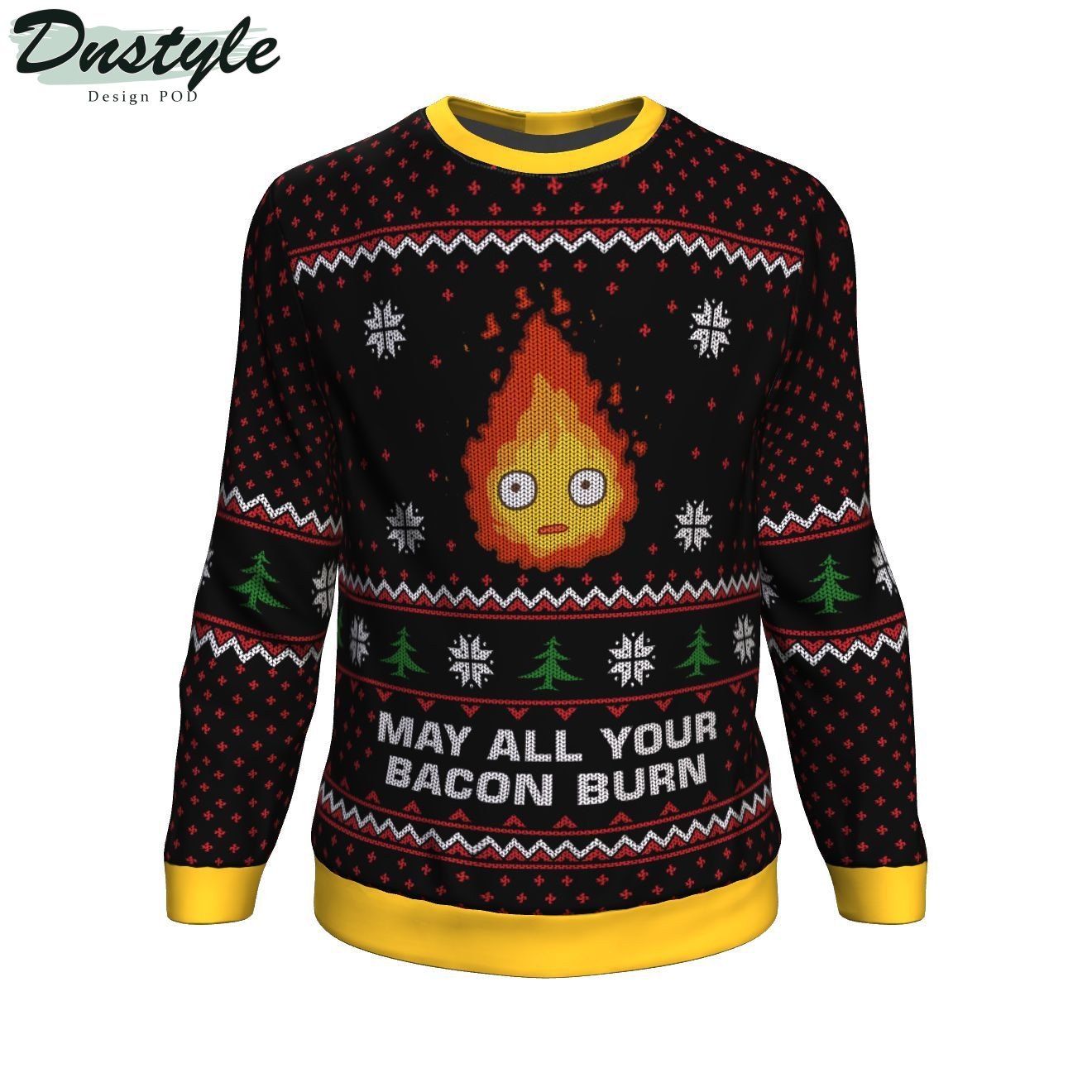 Studio Ghibli May All Your Bacon Burn Ugly Christmas Sweater