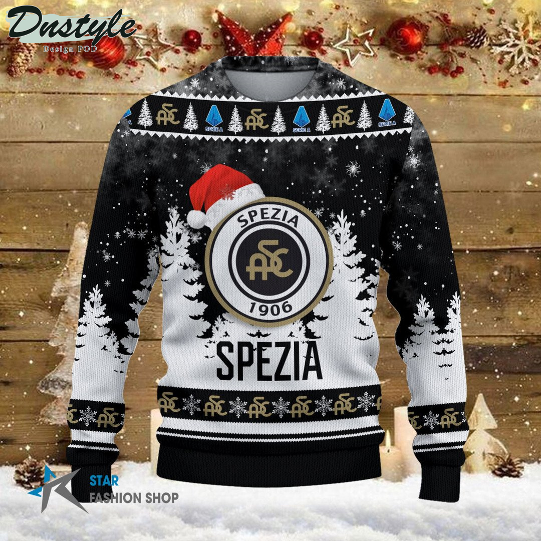 Spezia Calcio brutto maglione natalizio