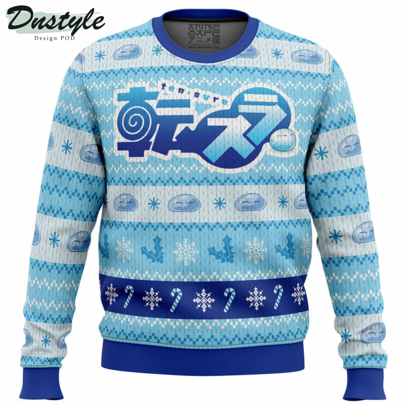 Blue Christmas That Time I Got Reincarnated As A Slime Ugly Sweater