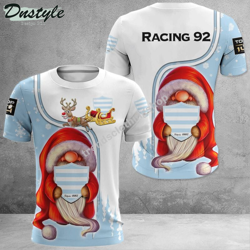 Racing 92 christmas 2022 all over printed hoodie
